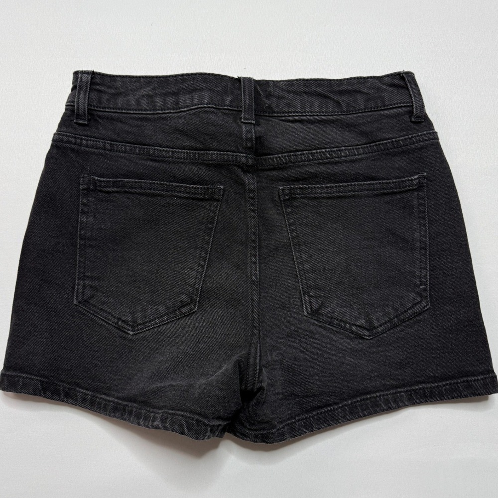 Harper Heritage Denim Shorts High Waist Black Wash Casual Size‎ 27 - Picture 3 of 3